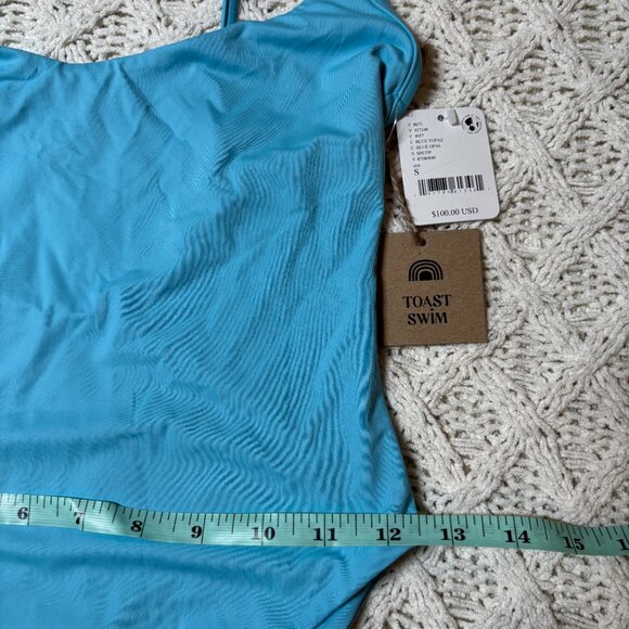 NWT Toast Swim Blue Opal One‎ Piece Swimsuit – Women’s Small - Picture 4 of 8